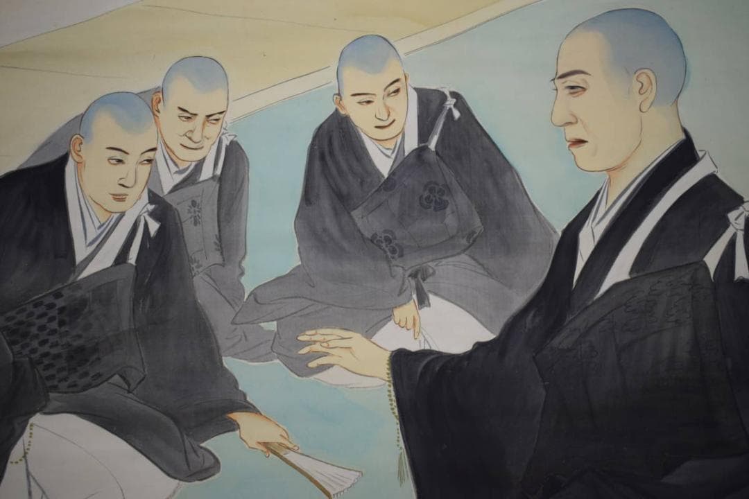 真作/観風/親鸞聖人/人物図/大幅/布袋屋掛軸HK-65