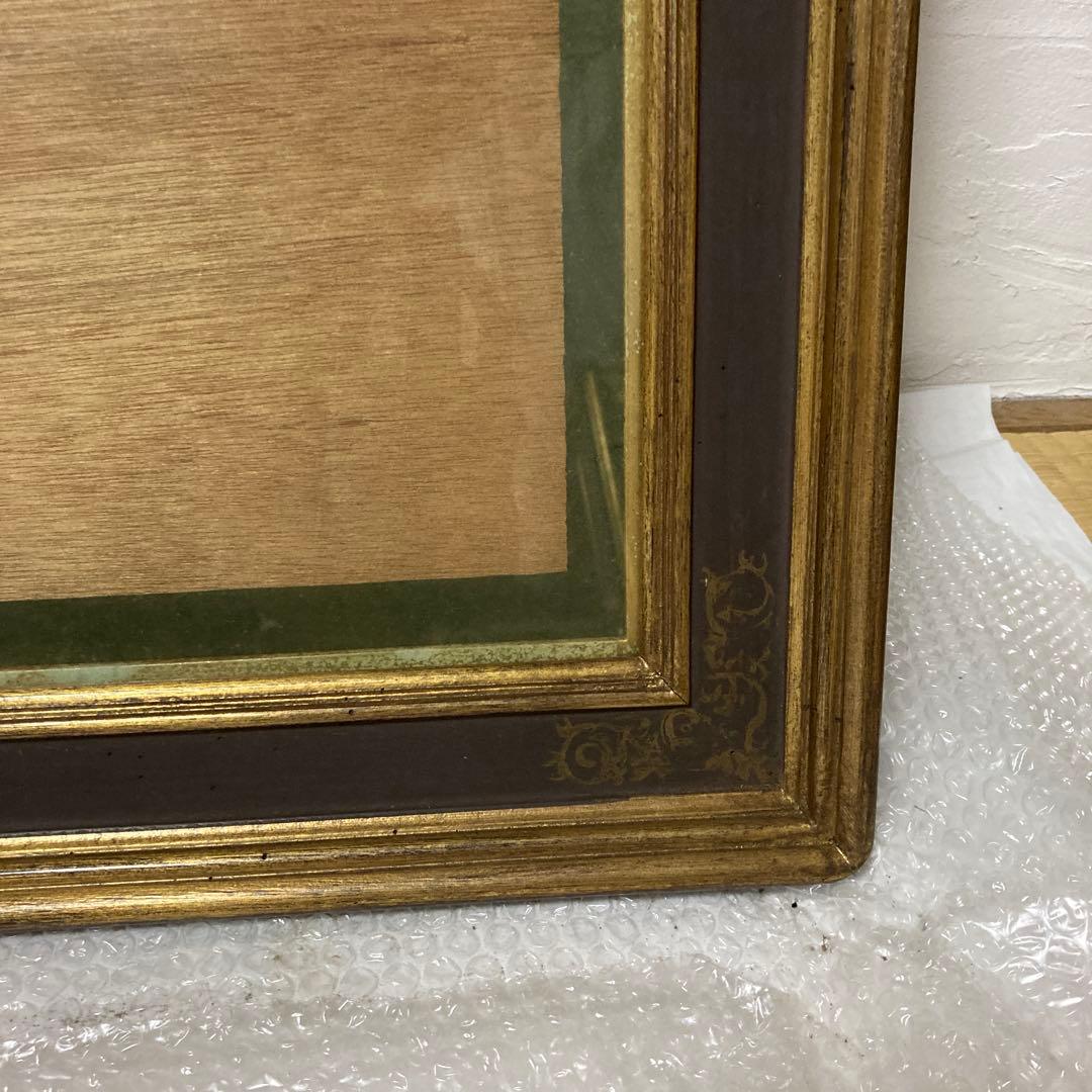 装飾的な木製額縁 ガラスあり