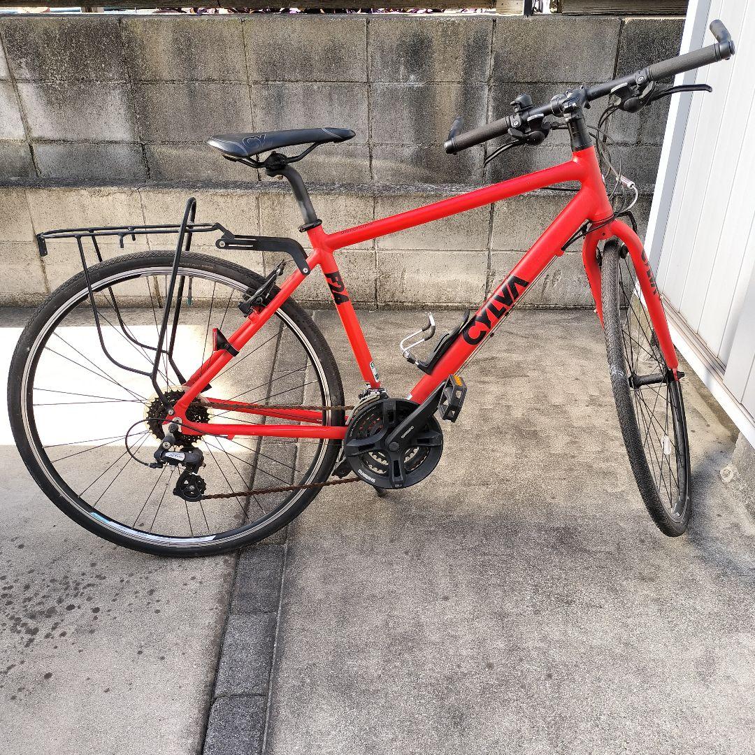 【直接渡し愛知】CYLVA F24 レッド BRIDGESTONE クロスバイク
