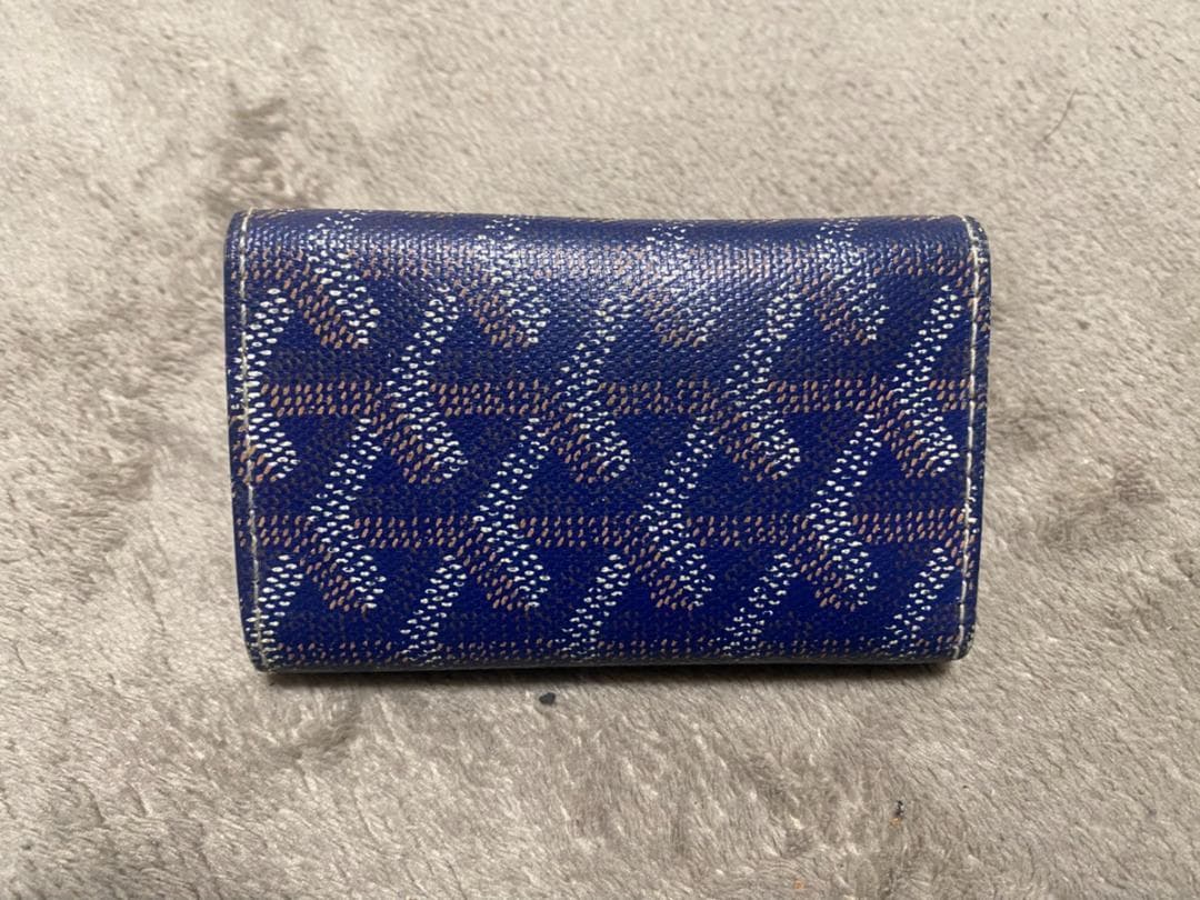 GOYARD ゴヤール 6連キーケース　ヘリボーン　ネイビー x ブルー