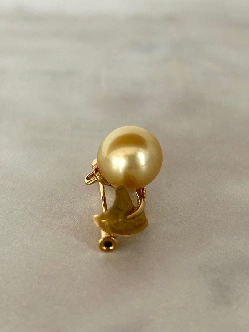 南洋真珠　ブローチ　K18 ダイヤモンド　ゴールド