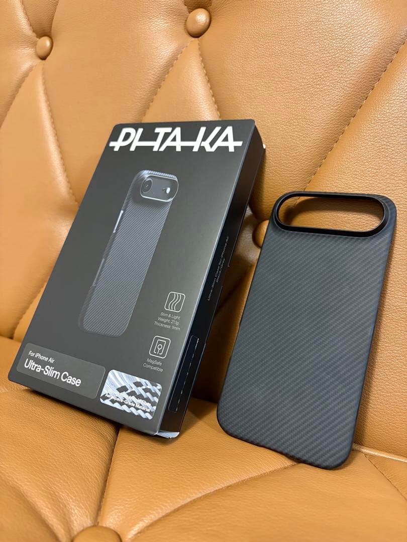 iPhoneAir 512GB ブラック PITAKAケース付き