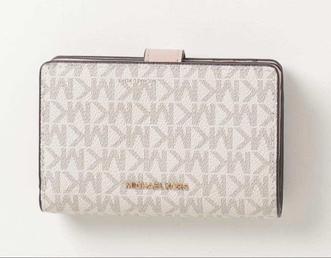 【新品】マイケルコース　タブウォレットミディアムMKシグネチャー　財布