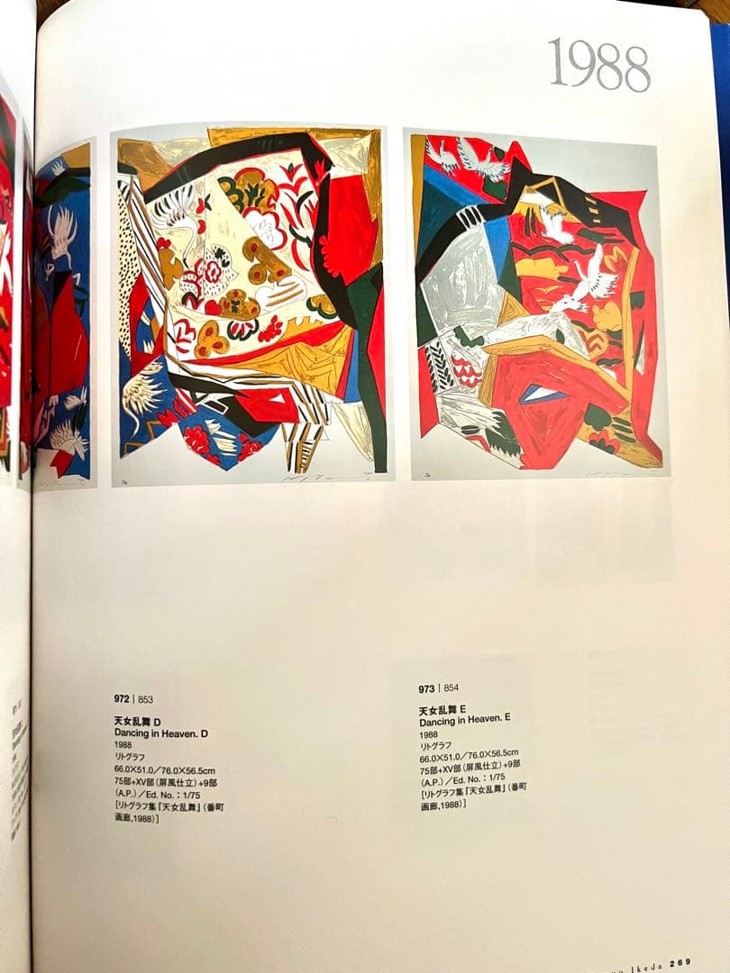 天女乱舞 池田満寿夫(Masuo Ikeda)1988年制作 六曲一双屏風