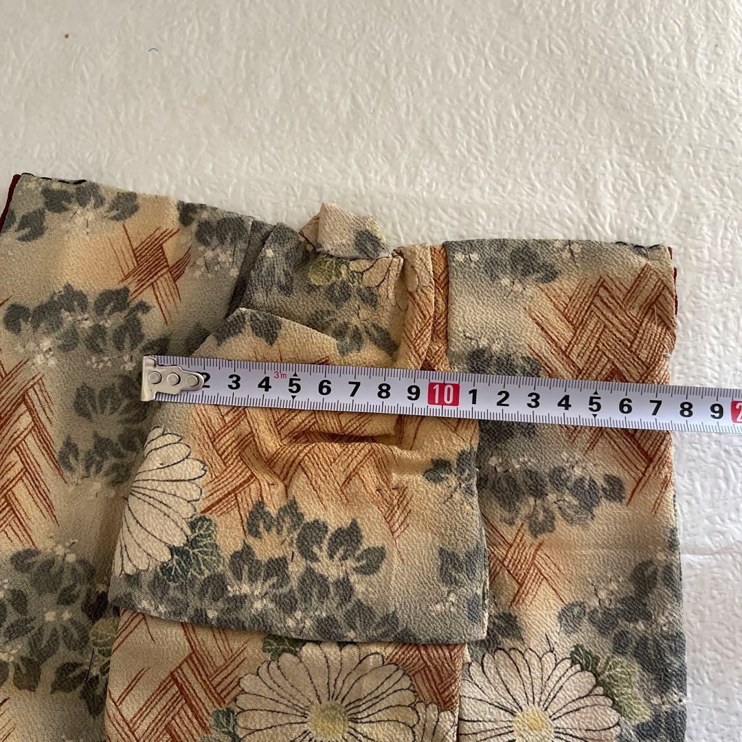 10148 人形の着物　古布　江戸縮緬