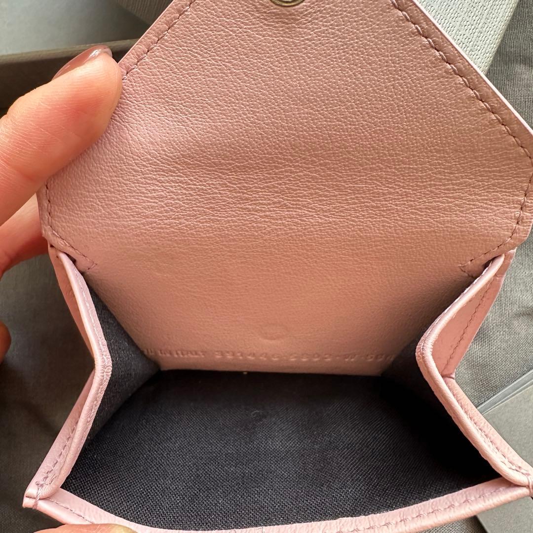 BALENCIAGA ピンク 三つ折り財布