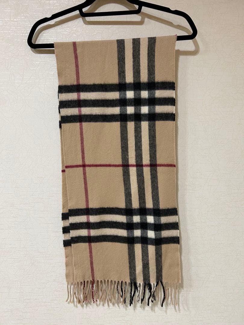 ほぼ未使用　バーバリー　カシミヤ 100パーセント　マフラー