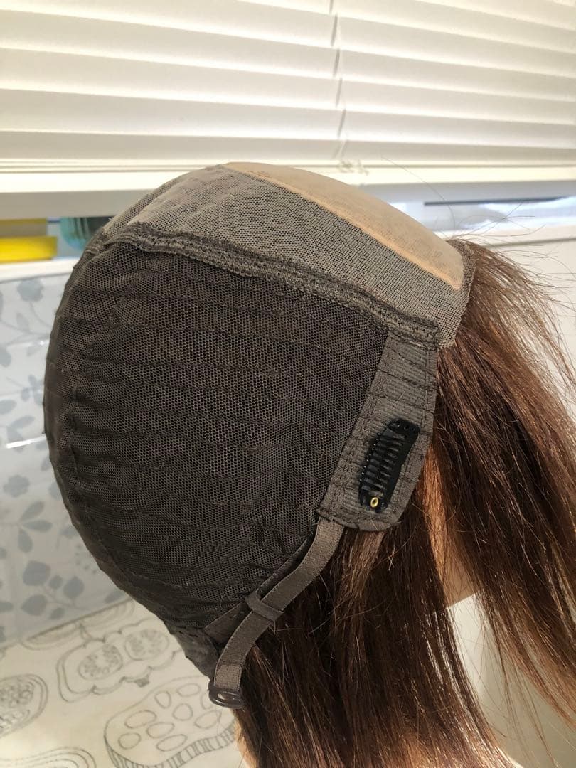 人毛100% ブラウン　ショートボブ 未使用　医療ウィッグ