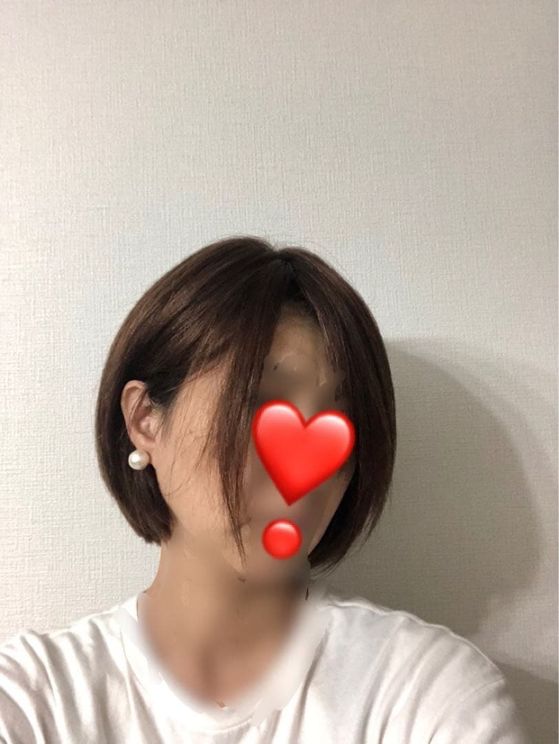 人毛100% ブラウン　ショートボブ 未使用　医療ウィッグ