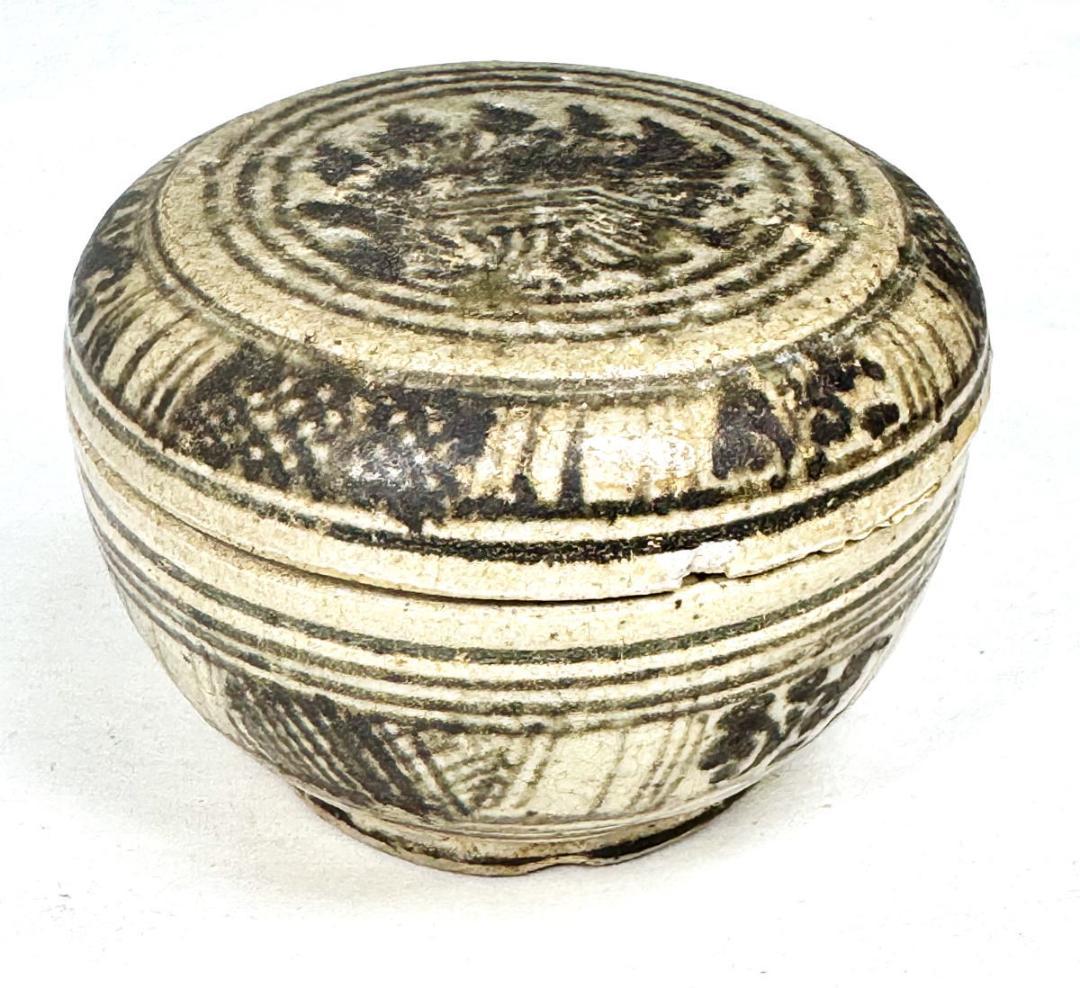 明時代 宋胡録 スンコロク ヤンポー 香合 タイ 歴史有る年代物 WWTT116