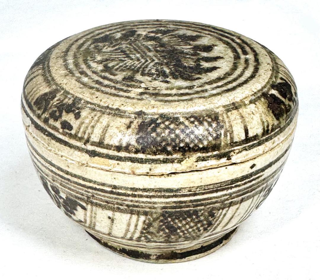 明時代 宋胡録 スンコロク ヤンポー 香合 タイ 歴史有る年代物 WWTT116