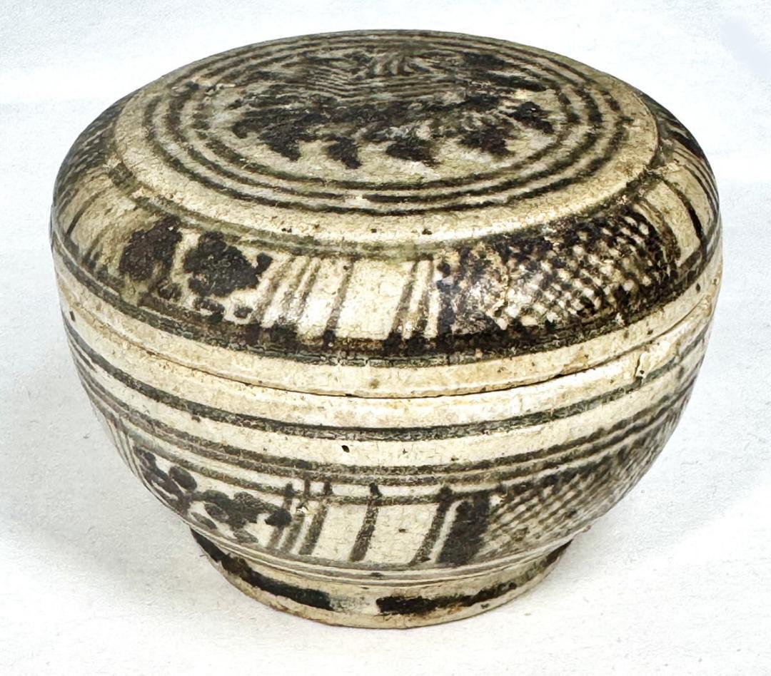 明時代 宋胡録 スンコロク ヤンポー 香合 タイ 歴史有る年代物 WWTT116