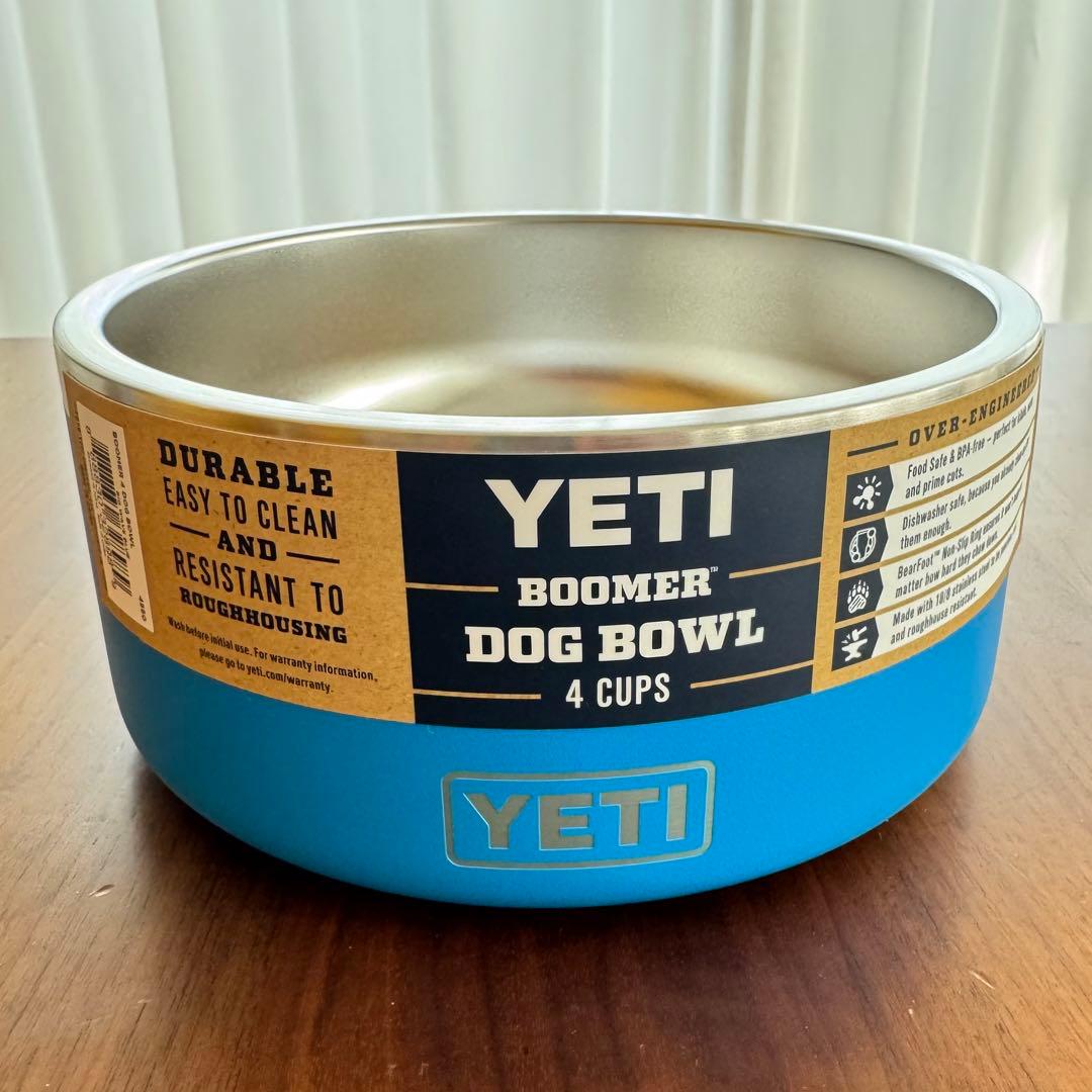 YETI BOOMER ドッグボウル4 CUPS ビッグウェーブブルー