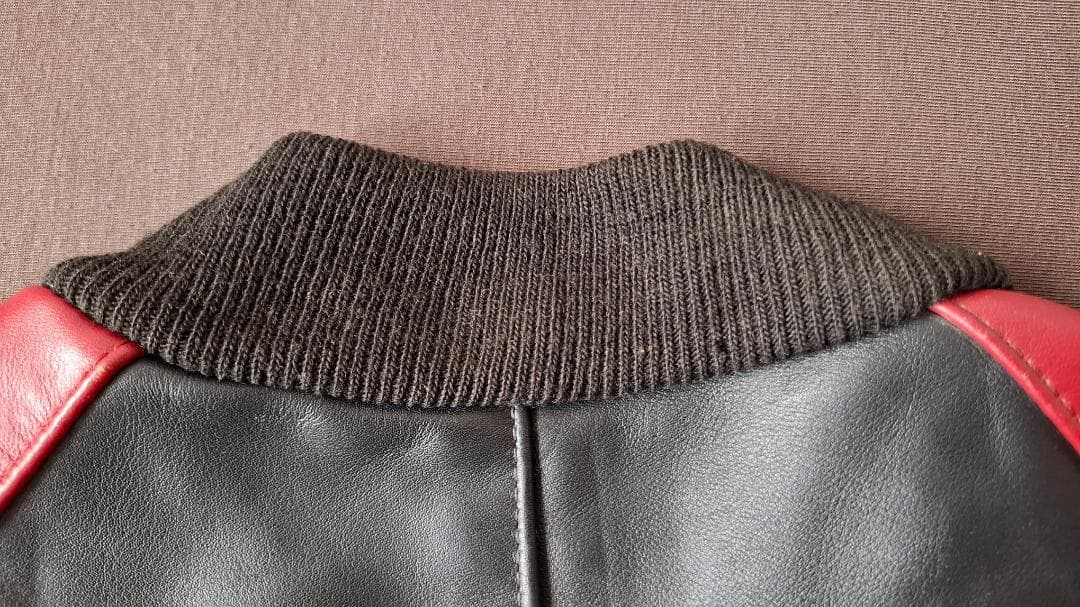 VANSON チームジャケット 赤黒レザージャケット【年代物・古着】