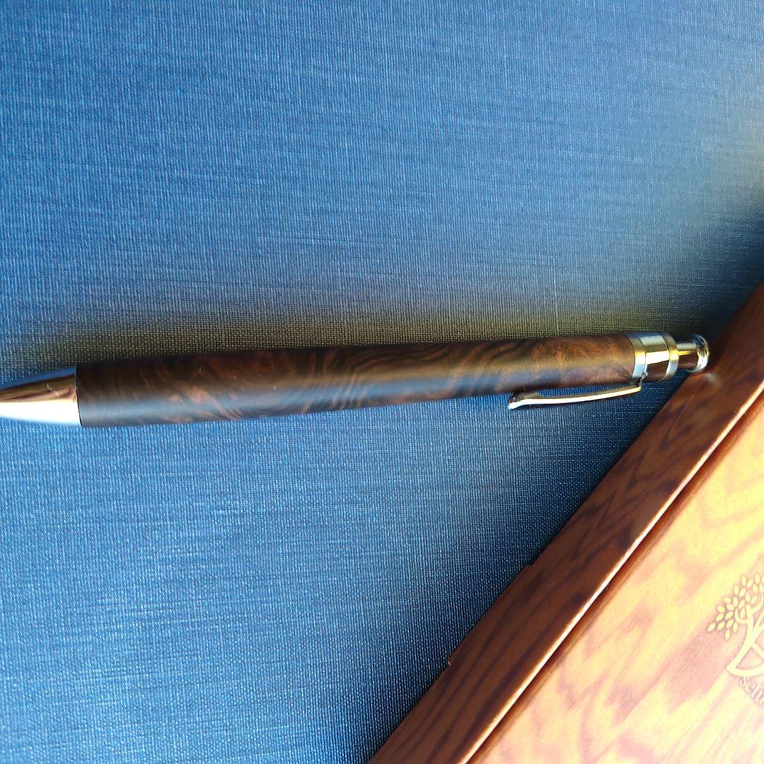 工房楔　黒檀こぶ杢　シャープペンシル　0.5mm