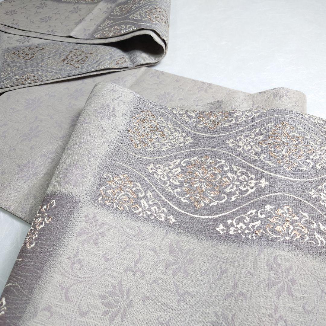 正絹 袋帯 六通柄 西陣弥栄織物謹製 ヨーロピアン唐草 極上 逸品 未使用品