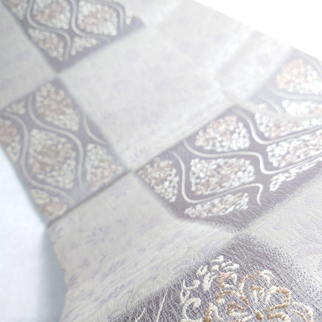 正絹 袋帯 六通柄 西陣弥栄織物謹製 ヨーロピアン唐草 極上 逸品 未使用品