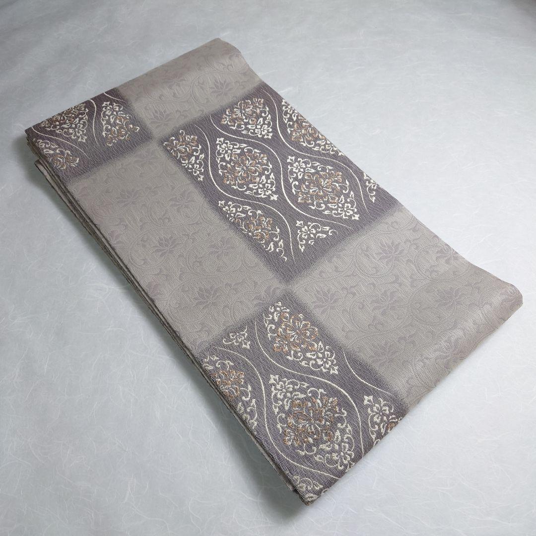 正絹 袋帯 六通柄 西陣弥栄織物謹製 ヨーロピアン唐草 極上 逸品 未使用品