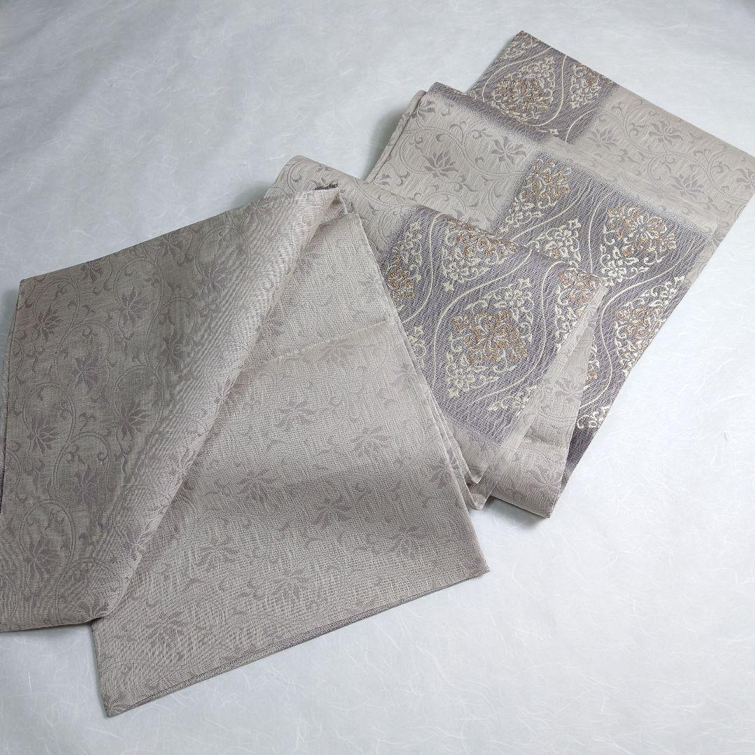 正絹 袋帯 六通柄 西陣弥栄織物謹製 ヨーロピアン唐草 極上 逸品 未使用品