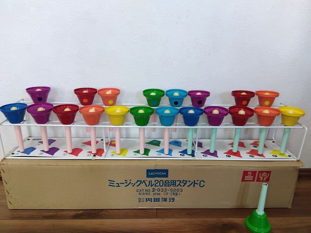 中古美品　UCHIDA ミュージックベル ハンドベル