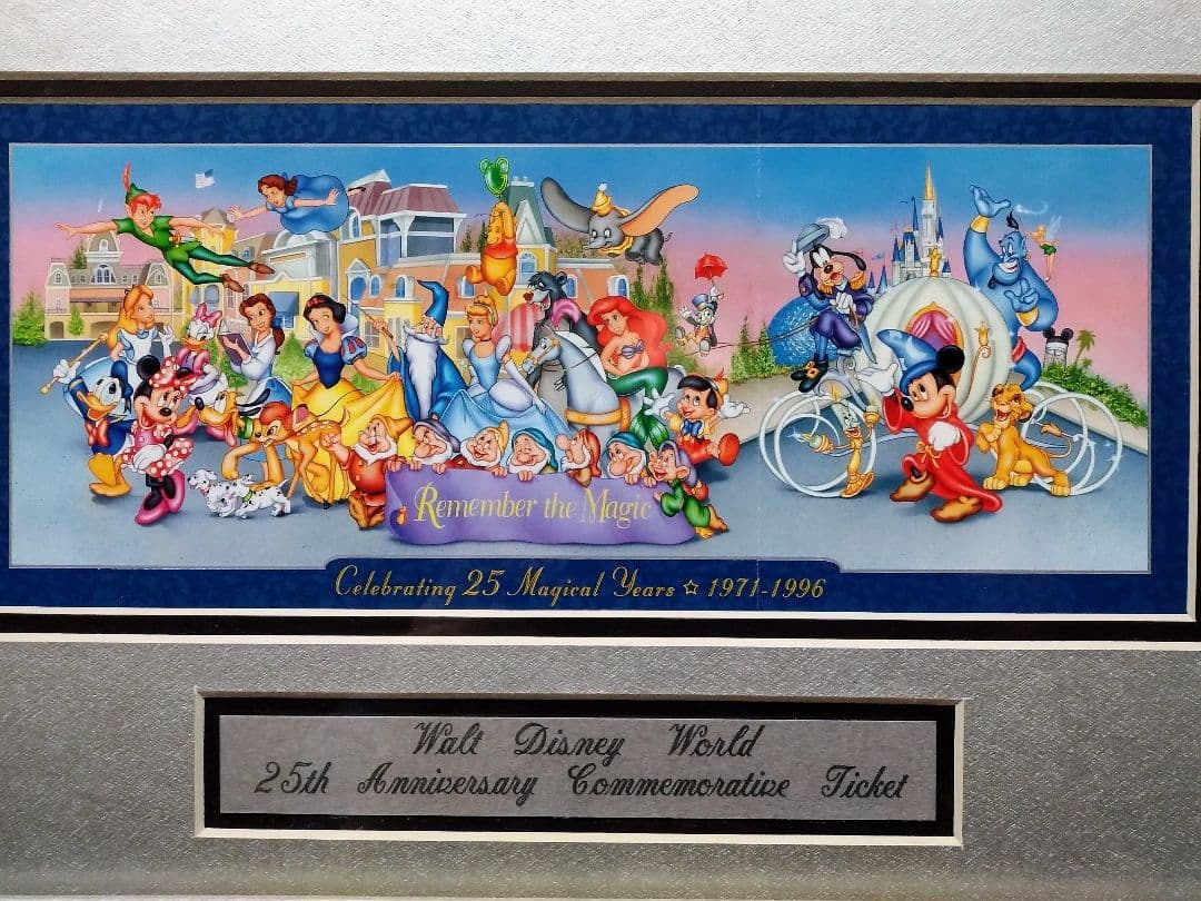 ★WDW★ウォルト・ディズニー・ワールド25周年★記念フレーム★