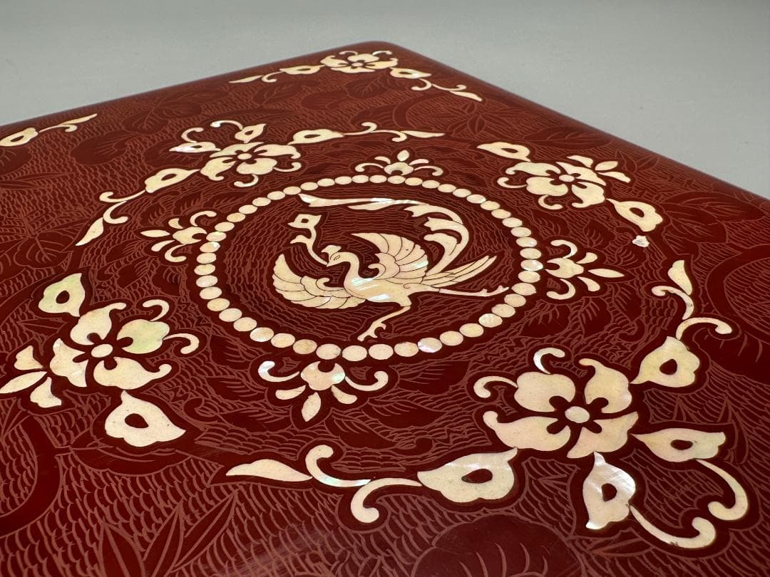 書道具　文房具　硯箱　東雲作　螺鈿　水滴　硯