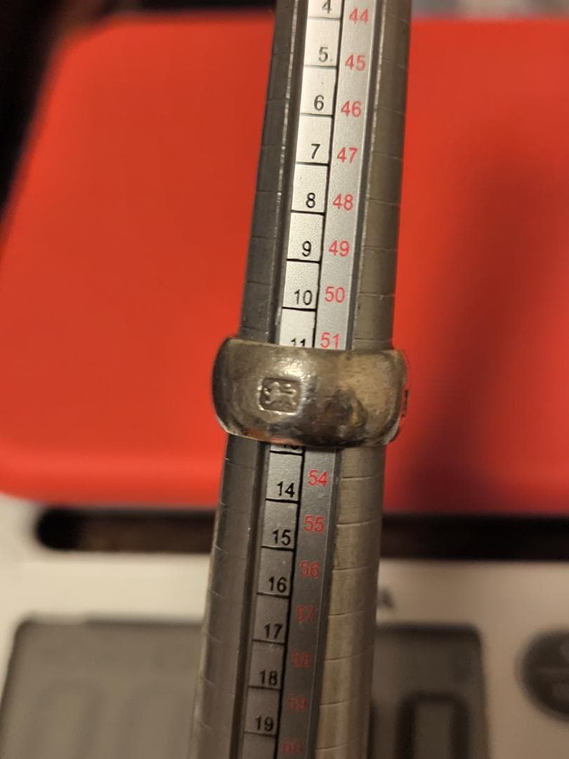 1994 英国 ヴィンテージ 925 スターリングシルバー ホールマーク リング