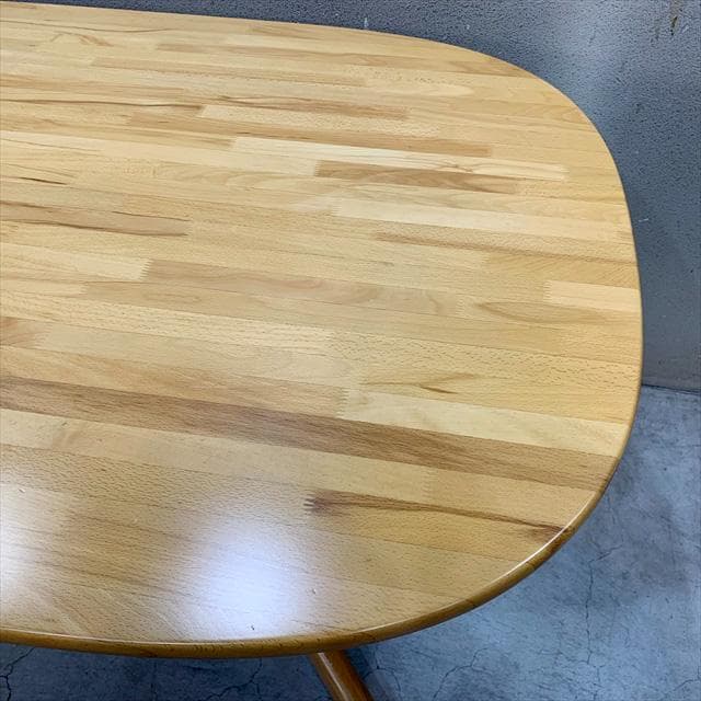 オールドキツツキ（飛騨産業家具）オーバルダイニングテーブル