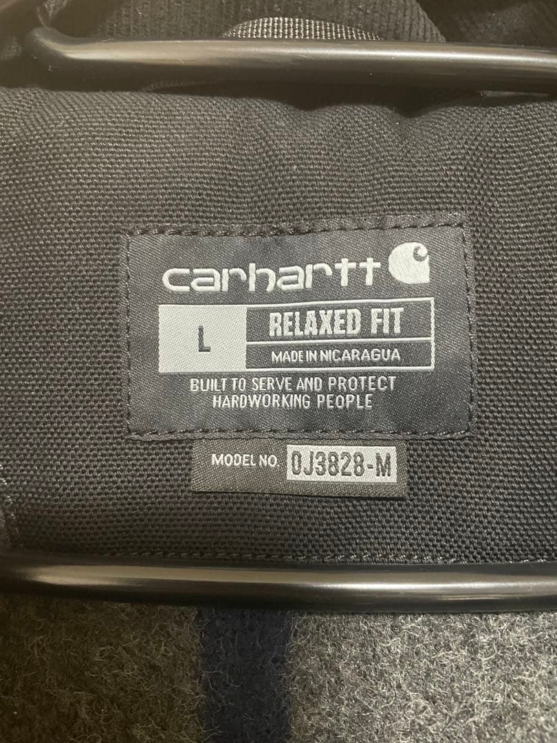 Carhartt ブラック リラックスフィットジャケット L