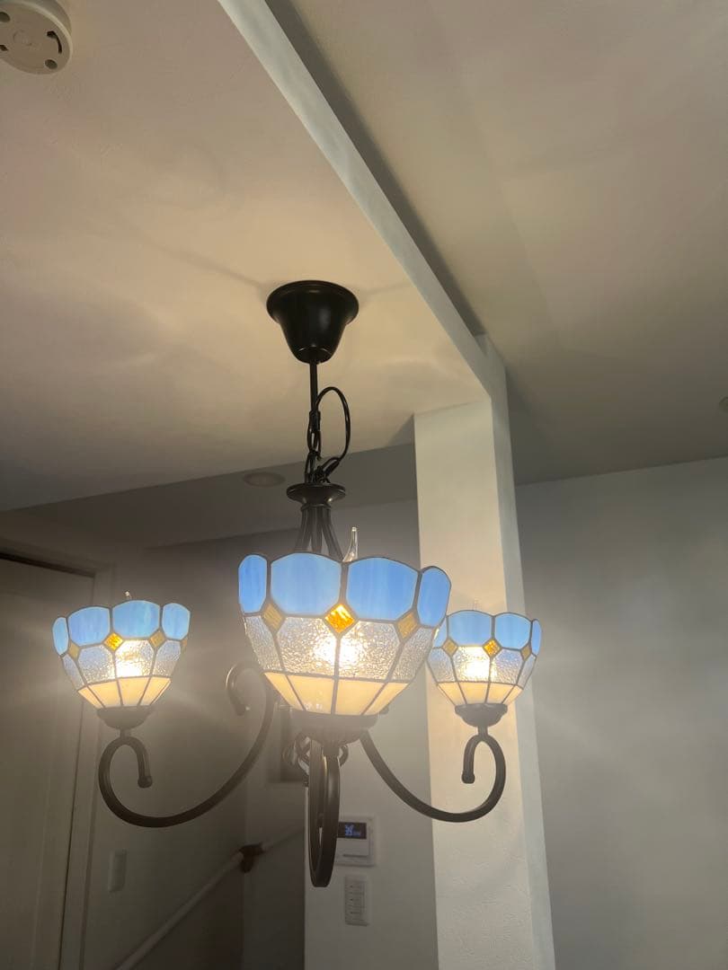 キ*ル様 3灯ステンドグラスシャンデリア