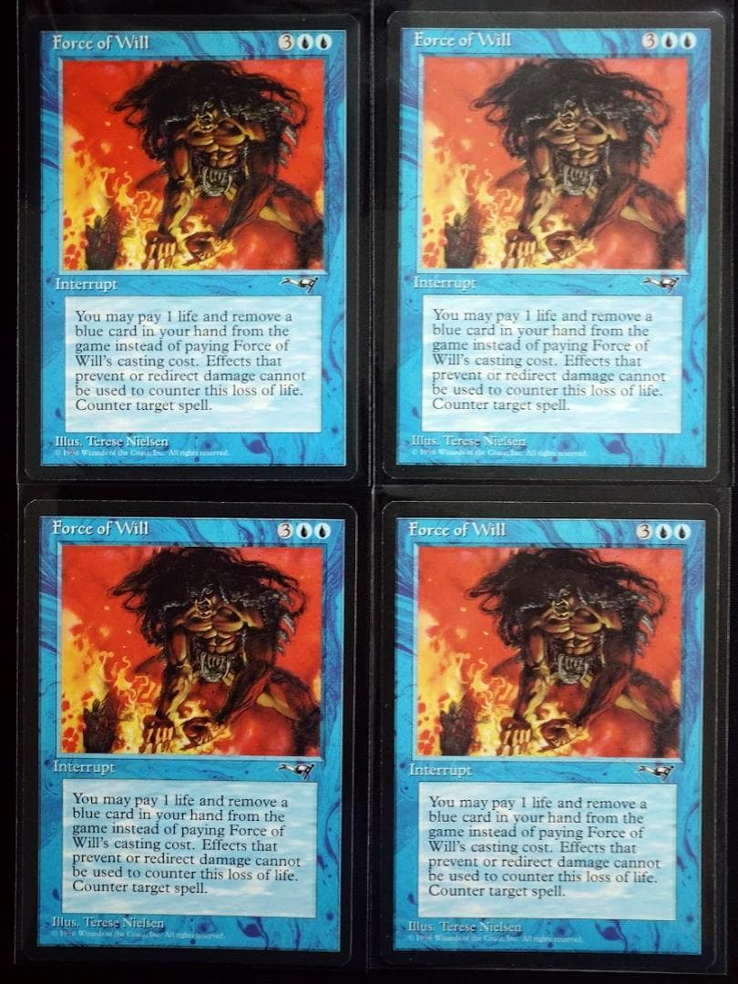 MTG Force of Will/意志の力 英語 4枚セット アライアンス