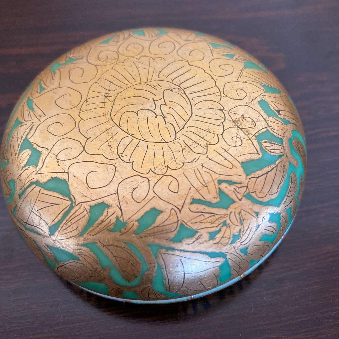 小野珀子　「金襴手香合」