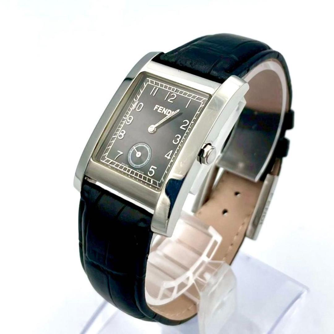 490 新品ベルト フェンディ 7000G 腕時計 スクエア オロロジ スモセコ