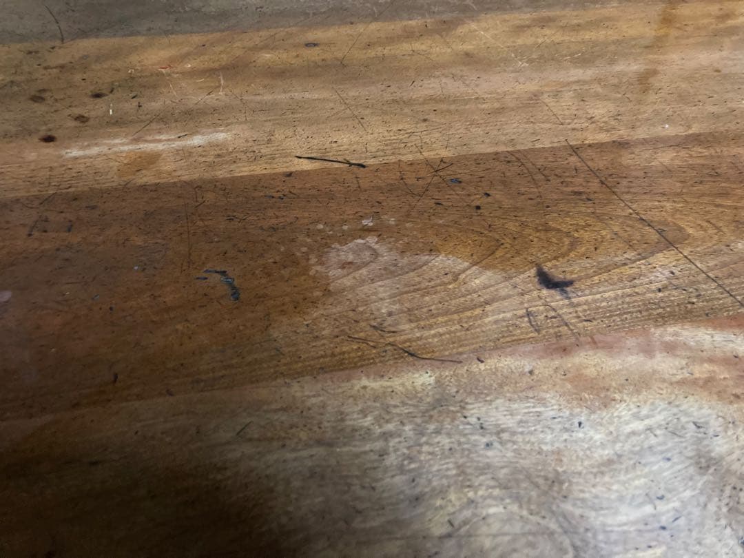 アンティーク　木製片袖机 引き出し付き