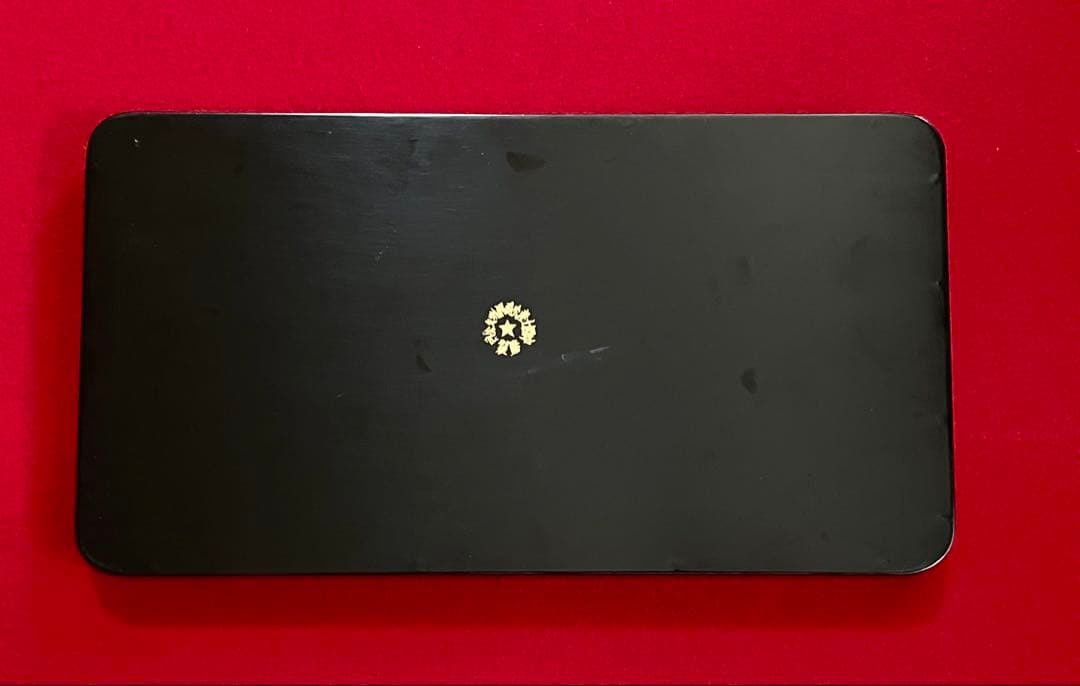 中国美術 龍吐珠紋樣 漆器 木製 漆塗り お盆 角盆 茶托盤4枚セット