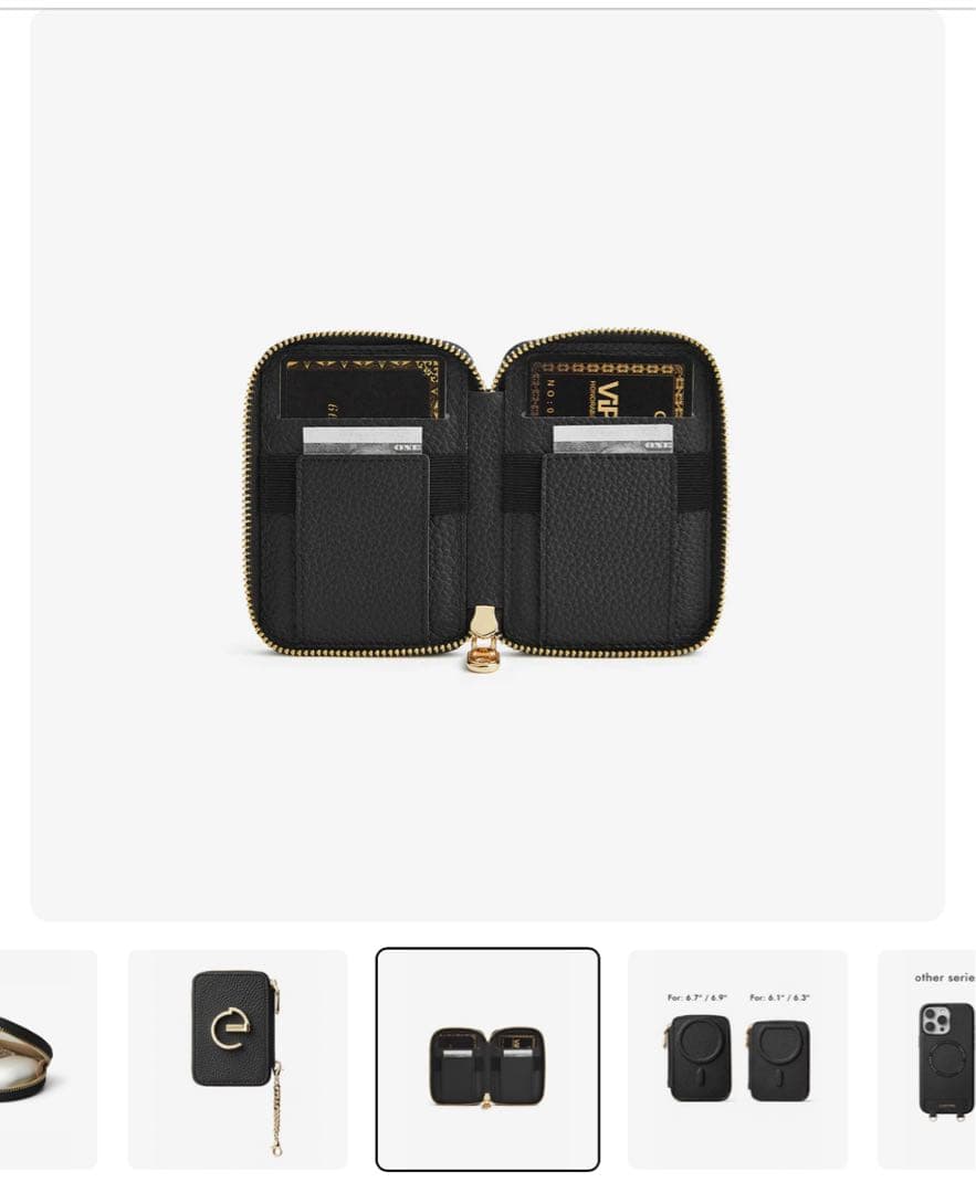 CUSTYPE iPhone 13 スマホケース　財布&ポーチ　ショルダー付き