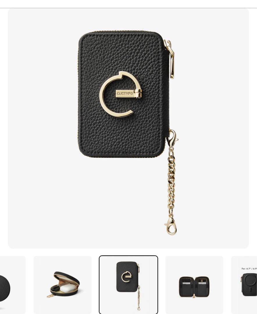 CUSTYPE iPhone 13 スマホケース　財布&ポーチ　ショルダー付き