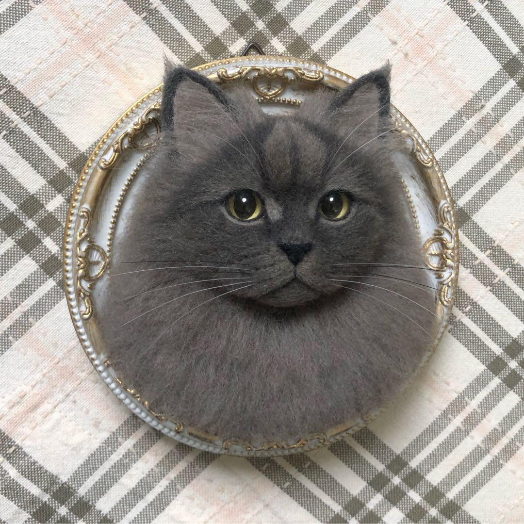 羊毛フェルト 猫 ハンドメイド ジン