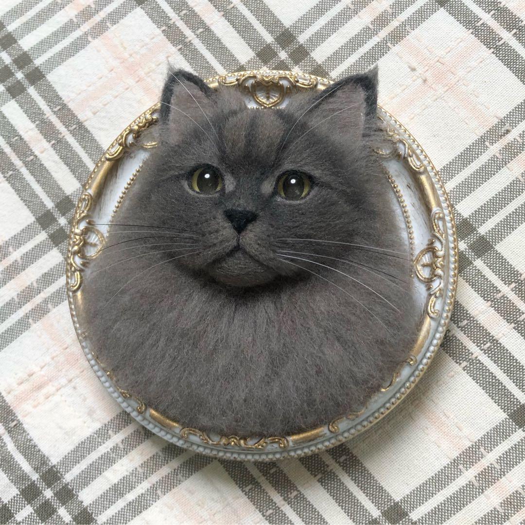 羊毛フェルト 猫 ハンドメイド ジン