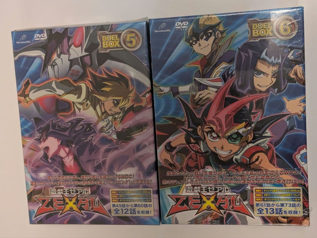未開封 遊戯王ZEXAL DVD DUEL BOX 5 6