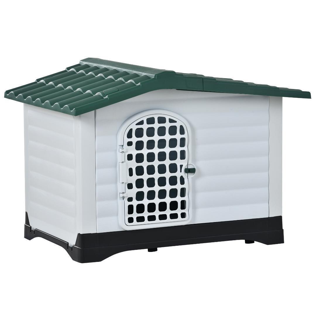 犬小屋 ドア付き ペットハウスペットケージ プラスチック製 犬室内犬 室外 XL