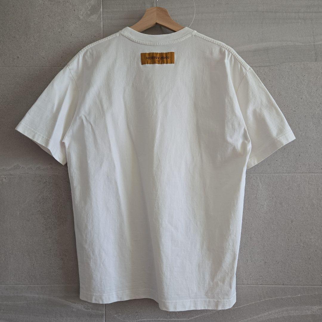 ルイヴィトン 22SS グラフィットロゴプリント クルーネック 半袖 Tシャツ