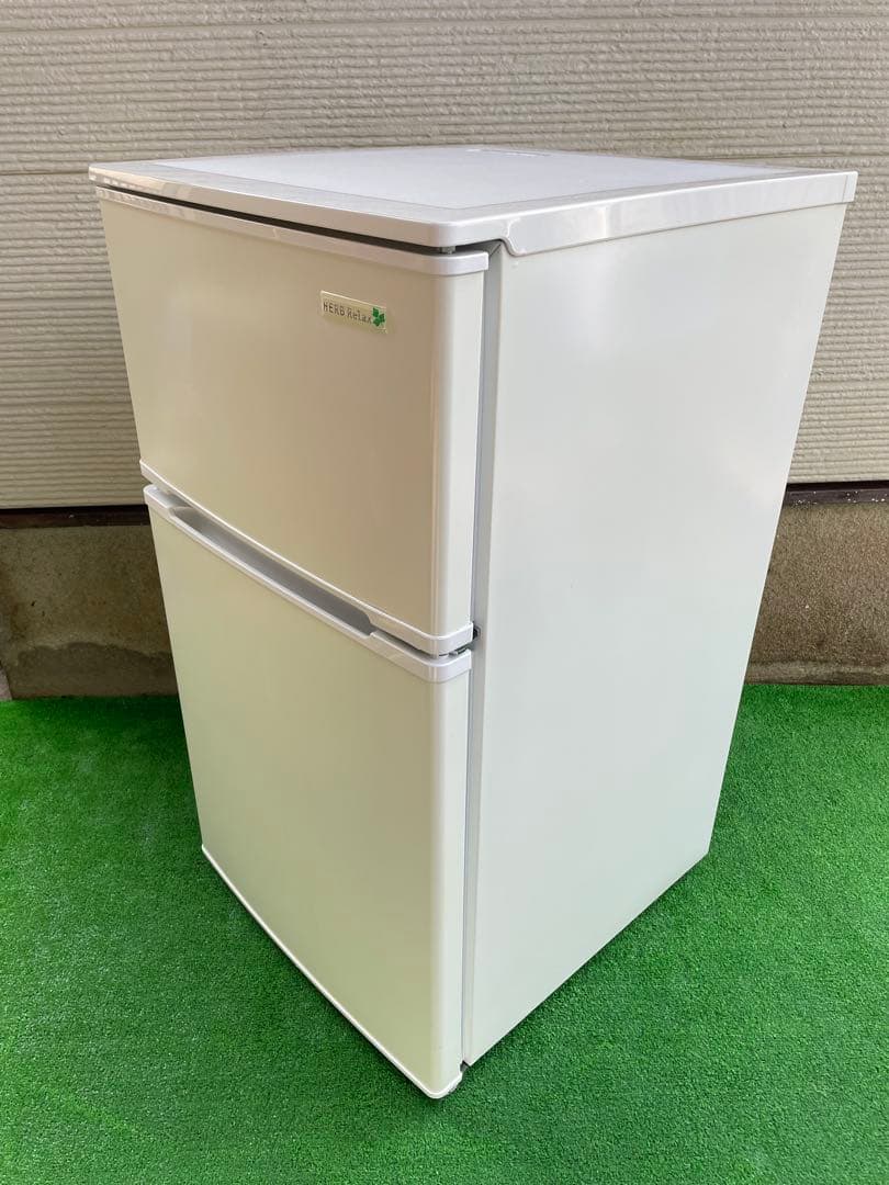 600分解洗浄済み✨ ヤマダ 90L 小型2ドア冷蔵庫 右開き 一人暮らし 単身