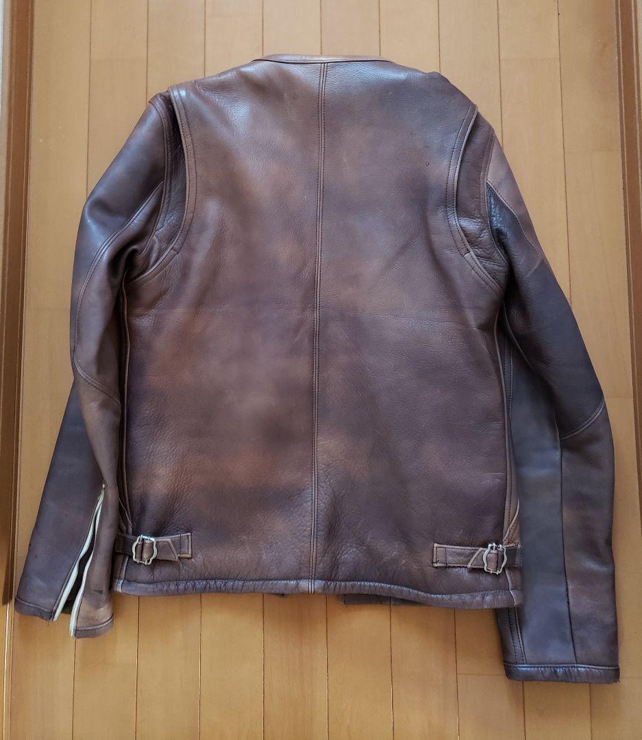 Varde77 　レザー　ライダース　Lサイズ相当　ダメージ加工