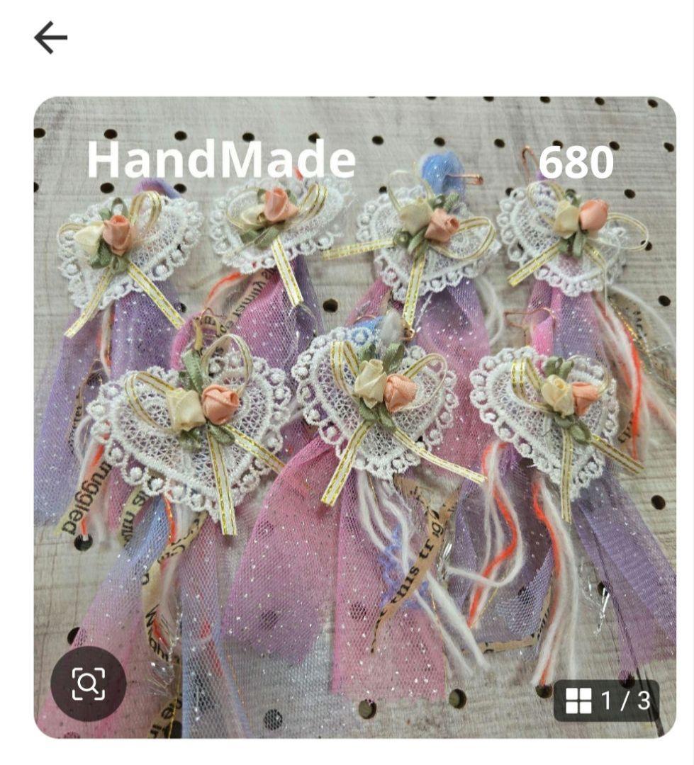 いちごパフェ☆✨ハンドメイドタッセルチャーム約12×4cm AJ