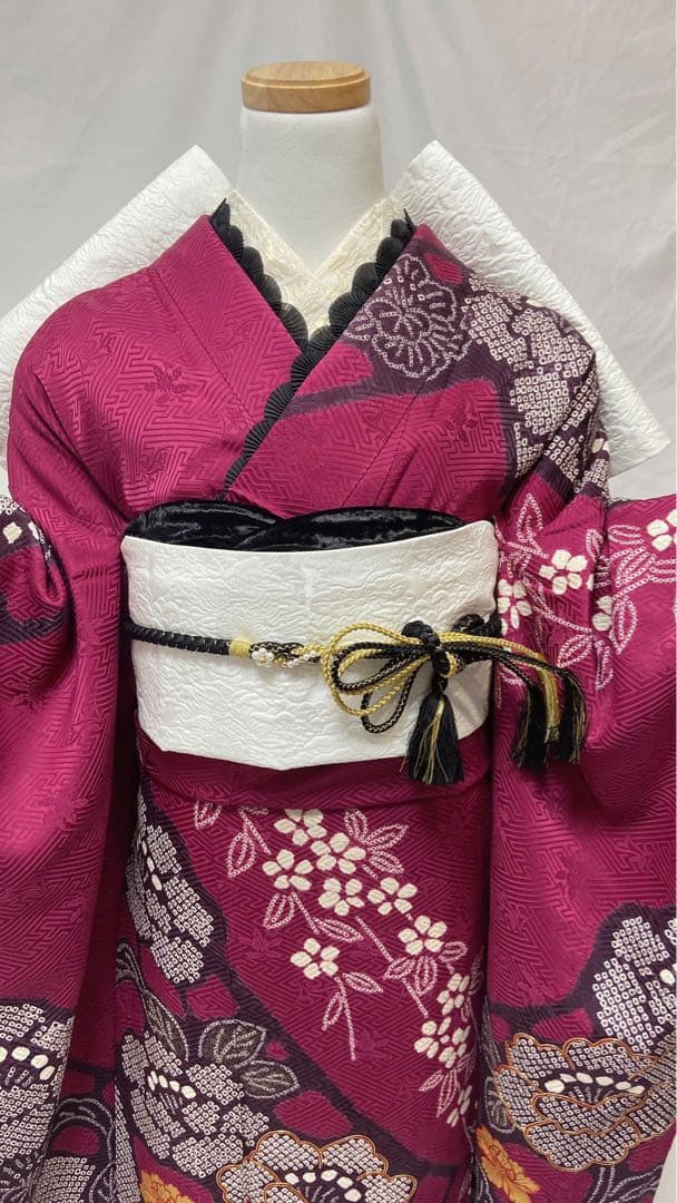 La France専用 牡丹 絞り 振袖フルセット 振袖6点セット　成人式