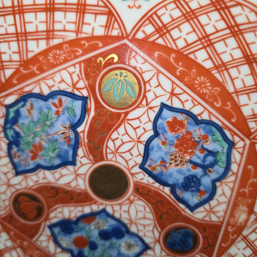 ご購入者様ご確認用　大明成化年製　色絵染付　綾花皿　輪花 深皿　1枚