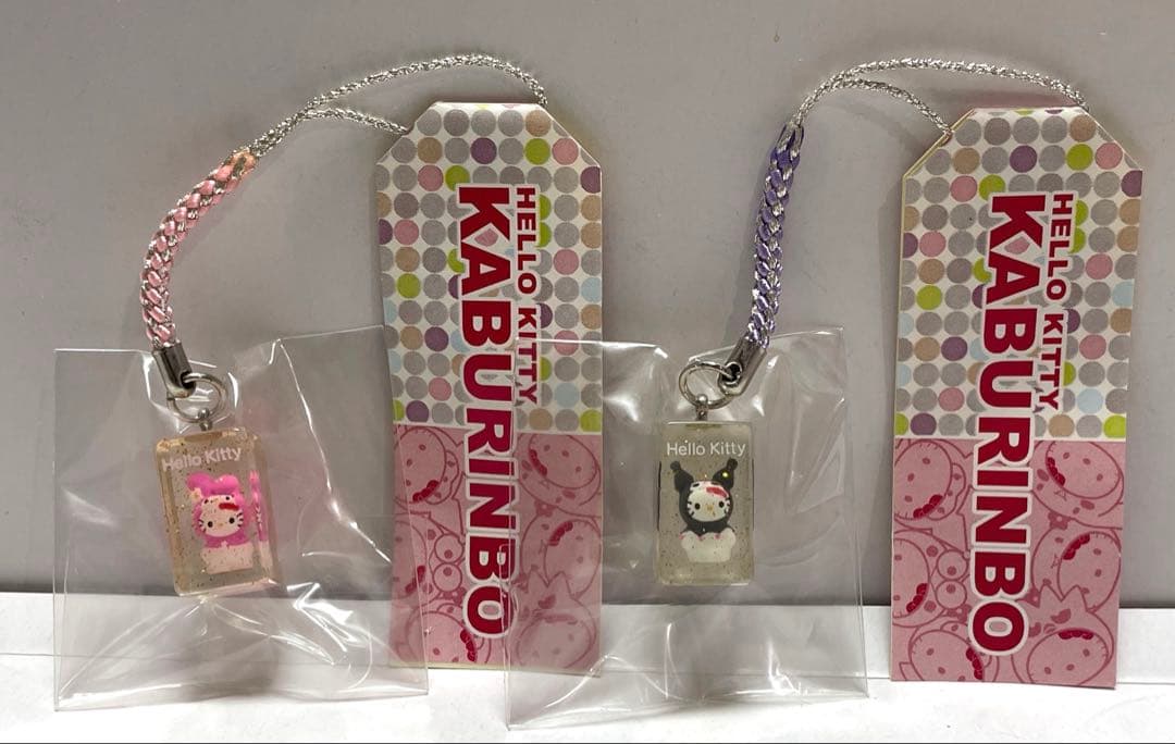 J*_様 ハローキティ 根付 ストラップ サンリオキャラクターかぶりもの 6種セ