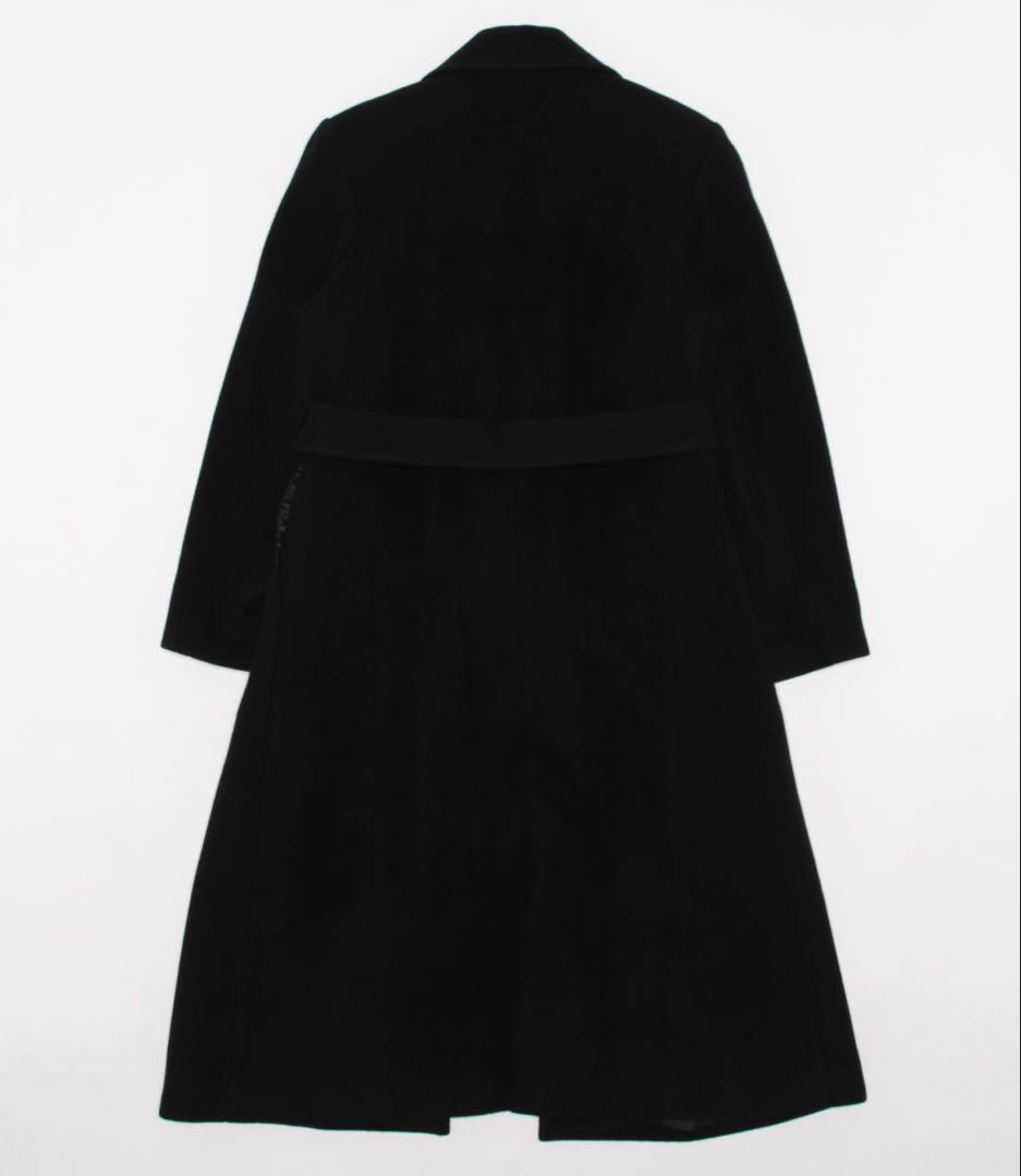 未使用:AMBIENTメルトンウールラップコート ブラック