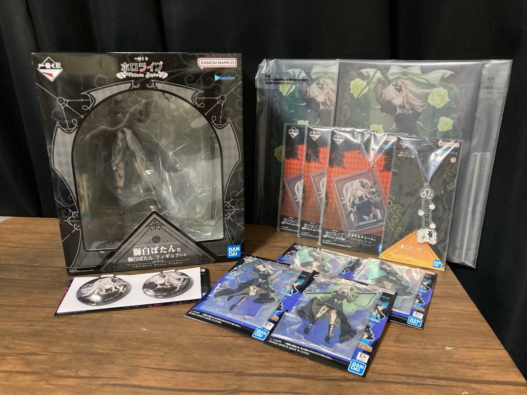 2*B様 獅白ぼたん 一番くじ フィギュア アクリルボード他